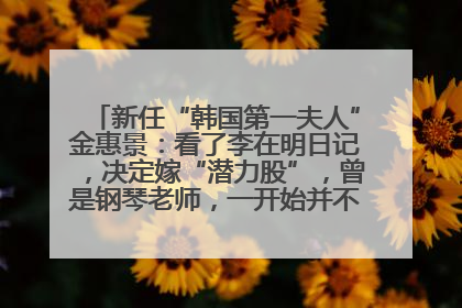 新任“韩国第一夫人”金惠景：看了李在明日记，决定嫁“潜力股”，曾是钢琴老师，一开始并不支持丈夫从政