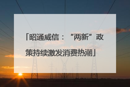昭通威信：“两新”政策持续激发消费热潮