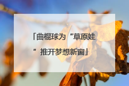 曲棍球为“草原娃”推开梦想新窗