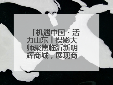 机遇中国・活力山东丨摄影大师聚焦临沂新明辉商城，展现商贸物流新风貌