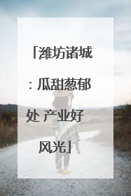 潍坊诸城：瓜甜葱郁处 产业好风光