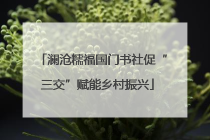 澜沧糯福国门书社促“三交”赋能乡村振兴