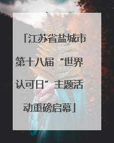 江苏省盐城市第十八届“世界认可日”主题活动重磅启幕
