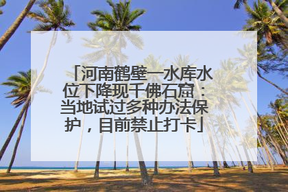 河南鹤壁一水库水位下降现千佛石窟：当地试过多种办法保护，目前禁止打卡