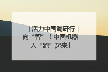 活力中国调研行｜向“智”！中国机器人“跑”起来