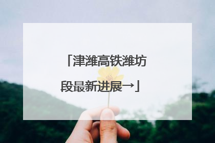 津潍高铁潍坊段最新进展→