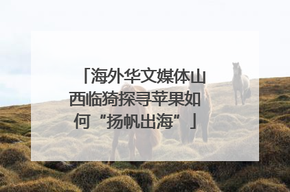 海外华文媒体山西临猗探寻苹果如何“扬帆出海”