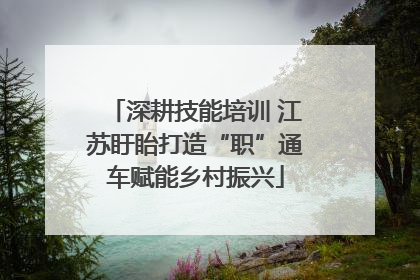 深耕技能培训 江苏盱眙打造“职”通车赋能乡村振兴