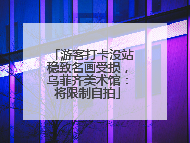 游客打卡没站稳致名画受损，乌菲齐美术馆：将限制自拍