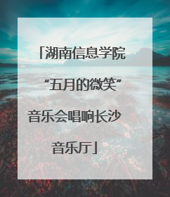 湖南信息学院“五月的微笑”音乐会唱响长沙音乐厅