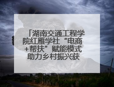湖南交通工程学院红雁学社“电商+帮扶”赋能模式 助力乡村振兴获帮扶乡镇好评
