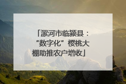 漯河市临颍县：“数字化”樱桃大棚助推农户增收