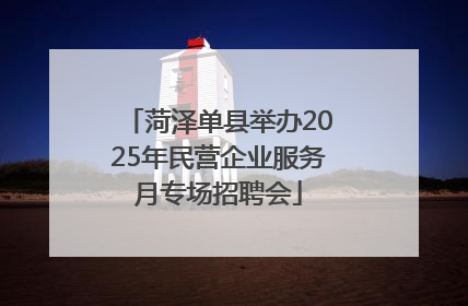 菏泽单县举办2025年民营企业服务月专场招聘会