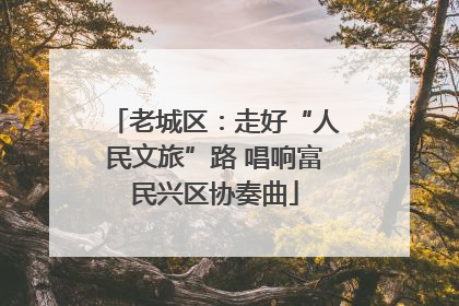 老城区：走好“人民文旅”路 唱响富民兴区协奏曲