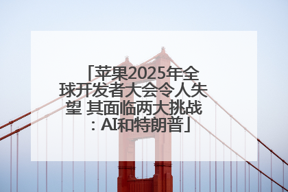 苹果2025年全球开发者大会令人失望 其面临两大挑战：AI和特朗普