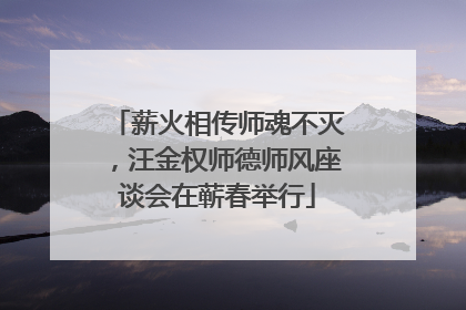 薪火相传师魂不灭，汪金权师德师风座谈会在蕲春举行