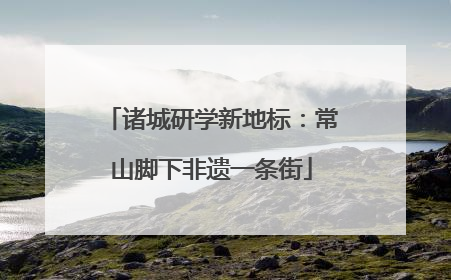 诸城研学新地标：常山脚下非遗一条街