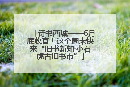 诗书西城——6月底收官！这个周末快来“旧书新知·小石虎古旧书市”