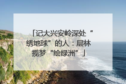 记大兴安岭深处“绣地球”的人：层林揽梦“绘绿洲”