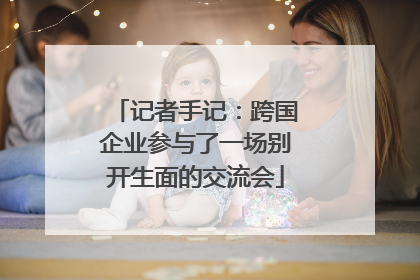 记者手记：跨国企业参与了一场别开生面的交流会