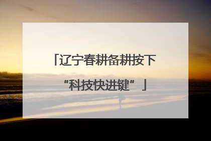 辽宁春耕备耕按下“科技快进键”