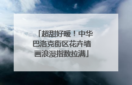 超甜好暖！中华巴洛克街区花卉墙画浪漫指数拉满