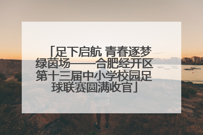 足下启航 青春逐梦绿茵场——合肥经开区第十三届中小学校园足球联赛圆满收官