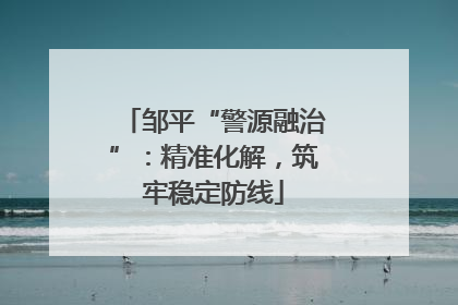 邹平“警源融治”：精准化解，筑牢稳定防线