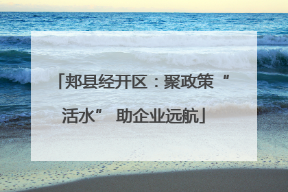 郏县经开区：聚政策“活水” 助企业远航