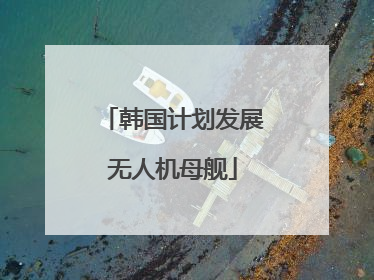 韩国计划发展无人机母舰