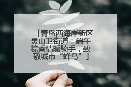 青岛西海岸新区灵山卫街道：端午粽香情暖骑手，致敬城市“蜂鸟”