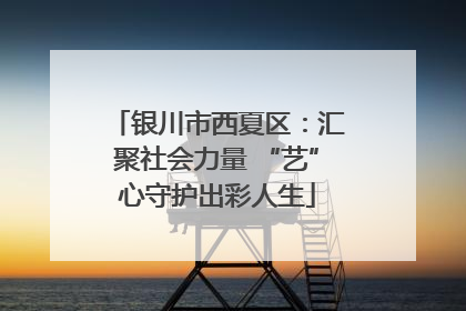 银川市西夏区：汇聚社会力量 “艺”心守护出彩人生