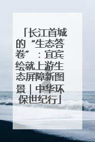 长江首城的“生态答卷”：宜宾绘就上游生态屏障新图景｜中华环保世纪行