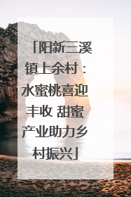 阳新三溪镇上余村：水蜜桃喜迎丰收 甜蜜产业助力乡村振兴