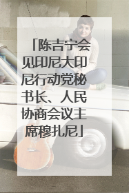 陈吉宁会见印尼大印尼行动党秘书长、人民协商会议主席穆扎尼