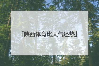 陕西体育比天气还热