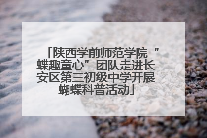 陕西学前师范学院“蝶趣童心”团队走进长安区第三初级中学开展蝴蝶科普活动