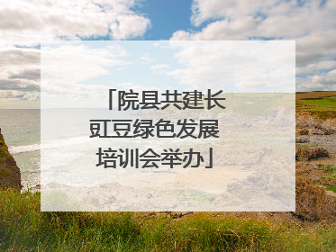 院县共建长豇豆绿色发展培训会举办