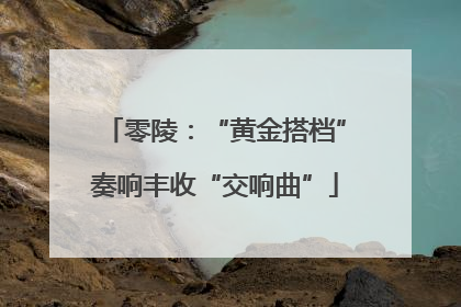 零陵：“黄金搭档”奏响丰收“交响曲”