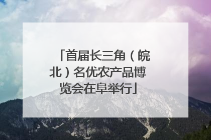 首届长三角（皖北）名优农产品博览会在阜举行