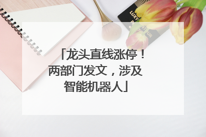 龙头直线涨停！两部门发文，涉及智能机器人