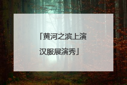 黄河之滨上演汉服展演秀