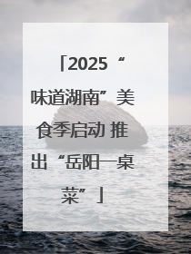 2025“味道湖南”美食季启动 推出“岳阳一桌菜”