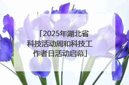 2025年湖北省科技活动周和科技工作者日活动启幕