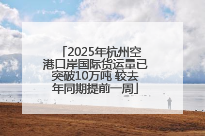 2025年杭州空港口岸国际货运量已突破10万吨 较去年同期提前一周