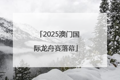 2025澳门国际龙舟赛落幕