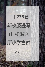 235套新校服进深山 松滋这所小学喜过“六一”